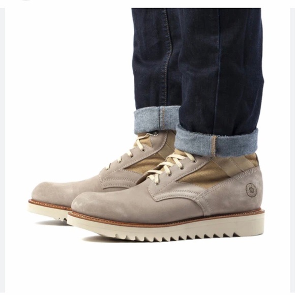 Ranch Road Boots - Women’s Current Issue Sand Suede and Canvas 9 1/2 Roomy Fit - Picture 1 of 7